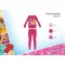 Téli pamut interlock gyerek pizsama - Disney Hercegnők - pink - 98