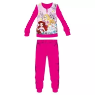   Disney Hercegnők polár pizsama - téli vastag gyerek pizsama - pink - 116