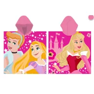 Disney Hercegnők 100% pamut poncsó - 55x110 cm