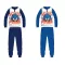 Sonic jersey pamut pizsama - sötétkék - 116