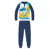   Snoopy hosszú vékony gyerek pizsama - pamut jersey pizsama - sötétkék