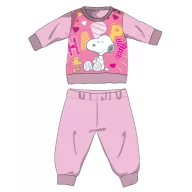 Snoopy hosszú vékony baba pizsama - pamut jersey pizsama