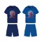 Pókember pamut nyári együttes - póló-rövidnadrág szett - középkék - 128