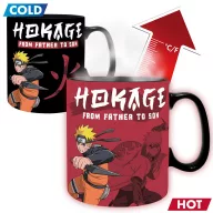   Naruto Shippuden hőre változó bögre 460 ml FROM FATHER TO SON