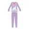 Unikornis téli vastag gyerek pizsama - pamut flanel pizsama - világoslila - 98