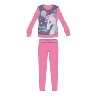   Unikornis téli pamut gyerek pizsama - interlock pizsama - Sweet Dreams felirattal - rózsaszín - 98