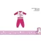 Unikornis baba pizsama - jersey pamut pizsama - pink - 92
