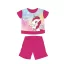 Unikornis nyári rövid ujjú baba pizsama - pamut jersey pizsama - pink - 86