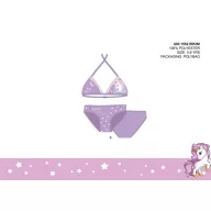   Unikornis kétrészes fürdőruha kislányoknak - bikini háromszög felsőrésszel - világoslila - 110