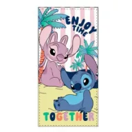   Disney Stitch Enjoy Time 100% pamut strandtörölköző - 70x140 cm