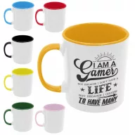   Gamer vagyok de nem azért mert nincs életem (2 féle) - Színes Bögre