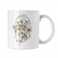 Gepárd - Fehér Bögre