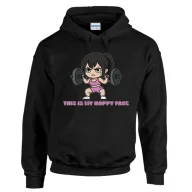 This is my happy face - Unisex Kapucnis Pulcsi