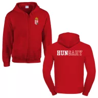 Hungary Szurkolói Cipzáros Kapucnis Pulóver