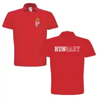 Hungary Szurkolói Galléros Férfi Póló