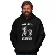 Motoros apa és lánya - Kapucnis Pulóver