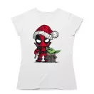 Deadpool és Baby Yoda - Karácsonyi Női Póló