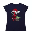 Deadpool és Baby Yoda - Karácsonyi Női Póló