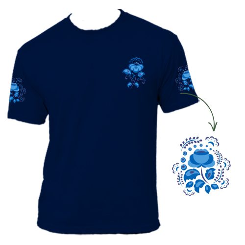 Kék Rózsa - Turulia Unisex Póló
