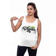 Színes Vegan logó - Női Atléta