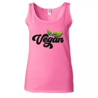 Színes Vegan logó - Női Atléta