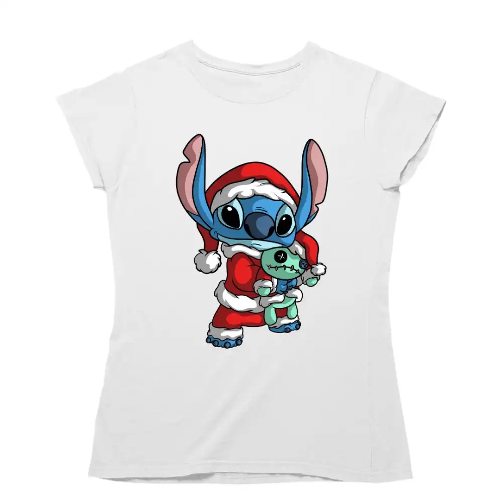 Stitch Mikulás - Karácsonyi Női Póló